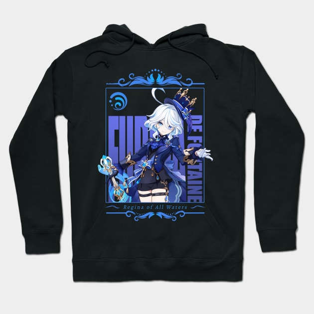 Furina - Regina of All Waters - Genshin Impact Hoodie by Zirxecs